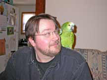 Bird on Shoulder Photo